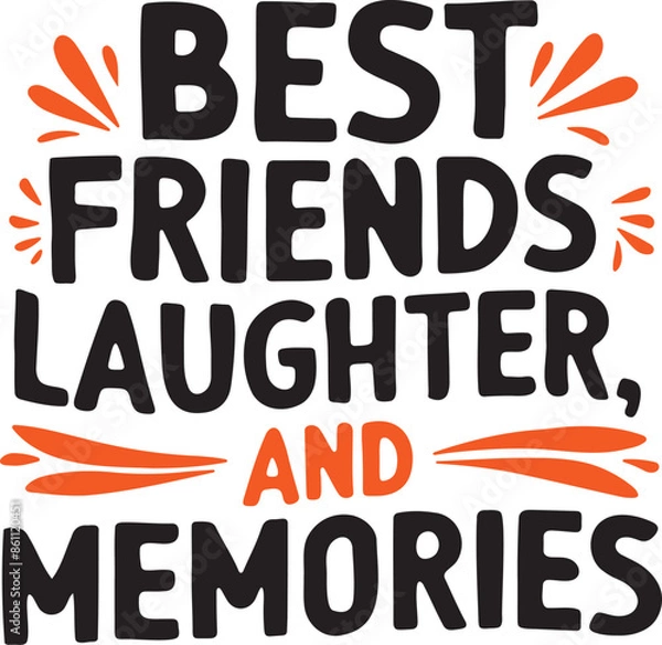 Fototapeta Friendship day illustration vector