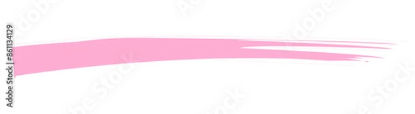 Obraz 手書き風のピンク蛍光ペンの太線