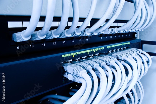 Fototapeta network switch