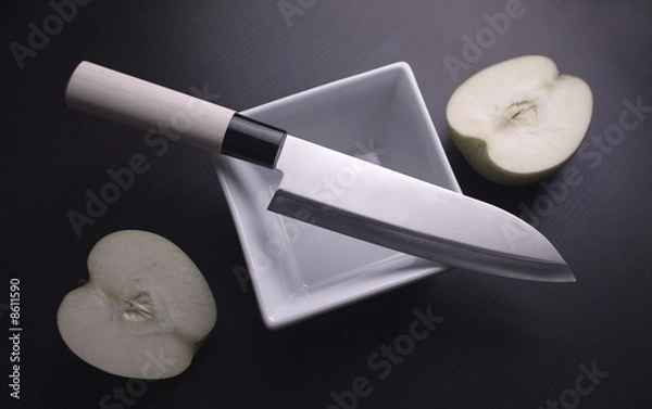Fototapeta Japanese Knife with clipping path