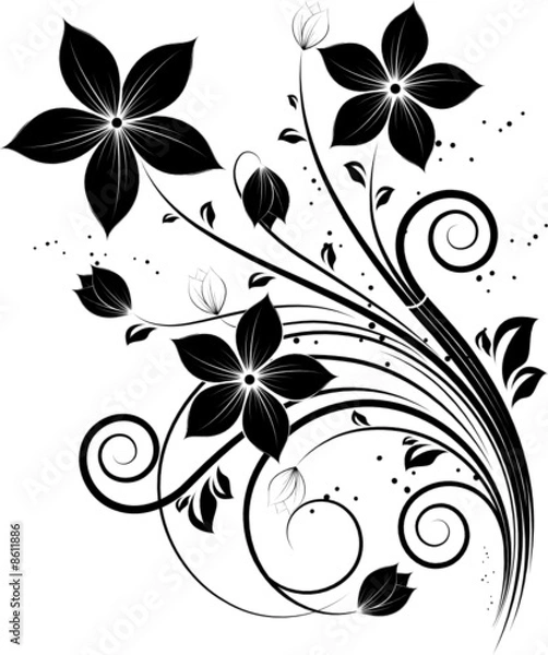 Fototapeta Floral design element