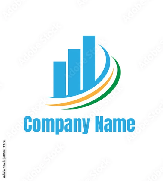 Fototapeta A logo for business illustration 