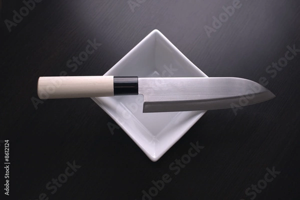 Fototapeta Japanese Knife with clipping path