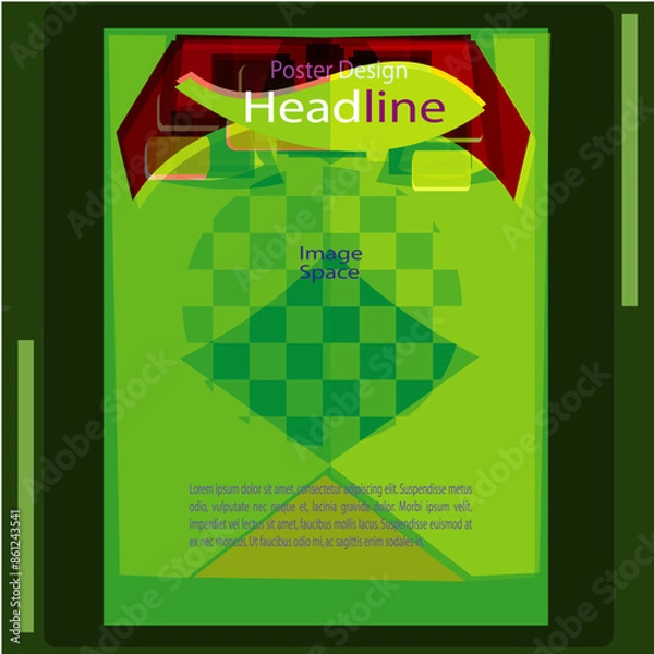 Fototapeta This poster can be used in all kinds of print design and web design.