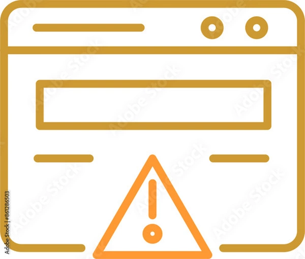 Fototapeta Web Error Vector Icon