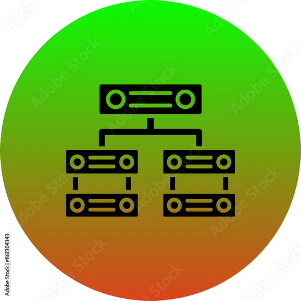 Fototapeta Servers Icon