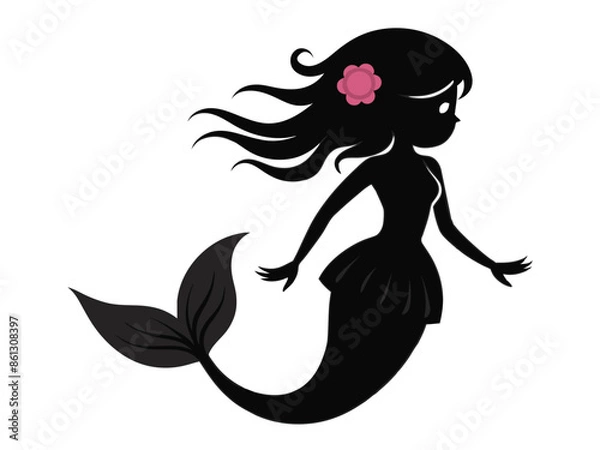 Obraz mermaid with a fish