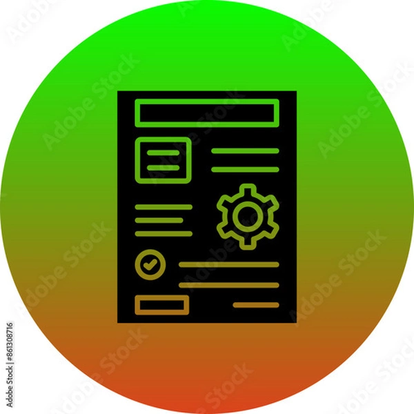 Fototapeta Project Management Icon