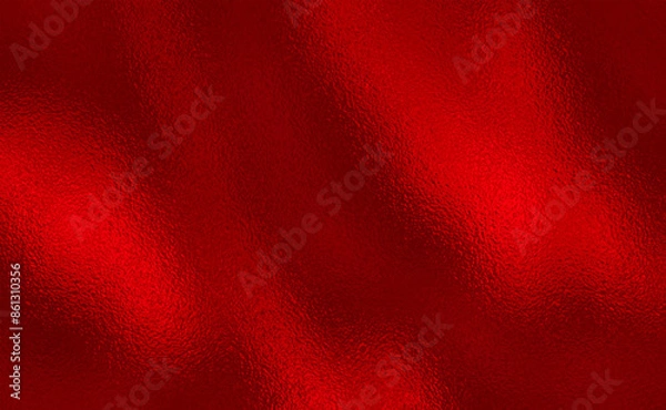 Obraz Vector red foil texture background. Abstract gradient bright and shiny light reflection rough texture surface. Vector illustration for background, backdrop, web, wallpaper, print and design artwork.