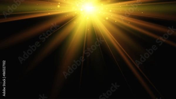 Fototapeta Abstract star or sun. Explosion effect. Vector background