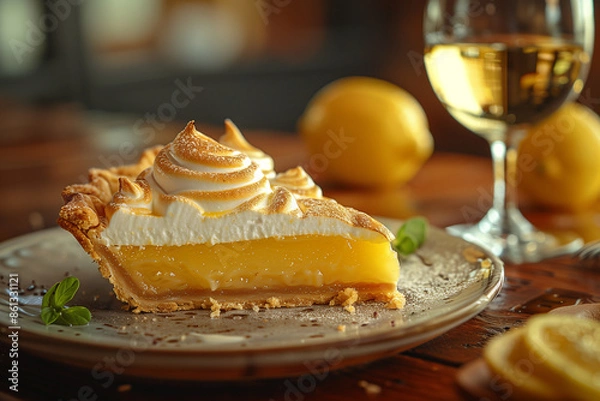 Obraz A delicious Lemon meringue pie