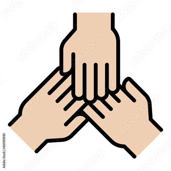 Fototapeta Teamwork icon