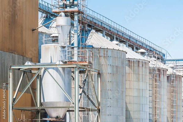 Obraz Storage facility cereals, and bio gas production