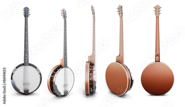 Fototapeta Banjo views from different angles