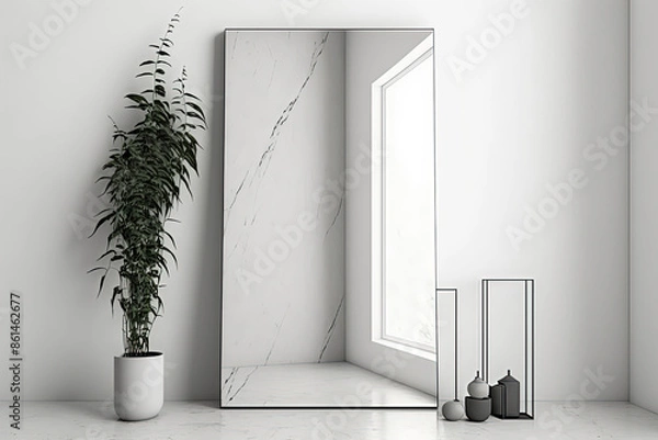 Obraz fancy modern mirror