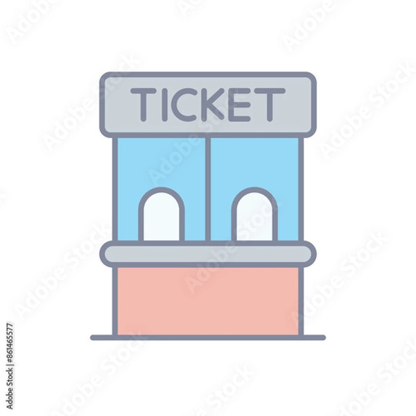 Fototapeta Ticket Box vector icon