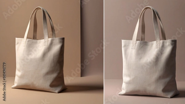 Obraz Tote bag mockup soft fabric with a minimalist design