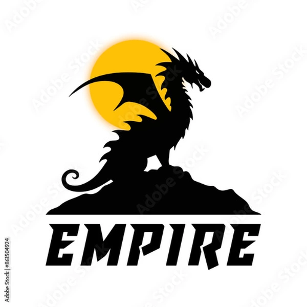 Fototapeta Dragon Logo vector 