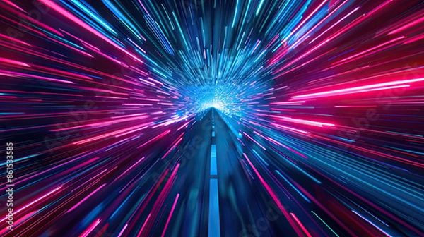 Fototapeta Fast Speed Interface Background