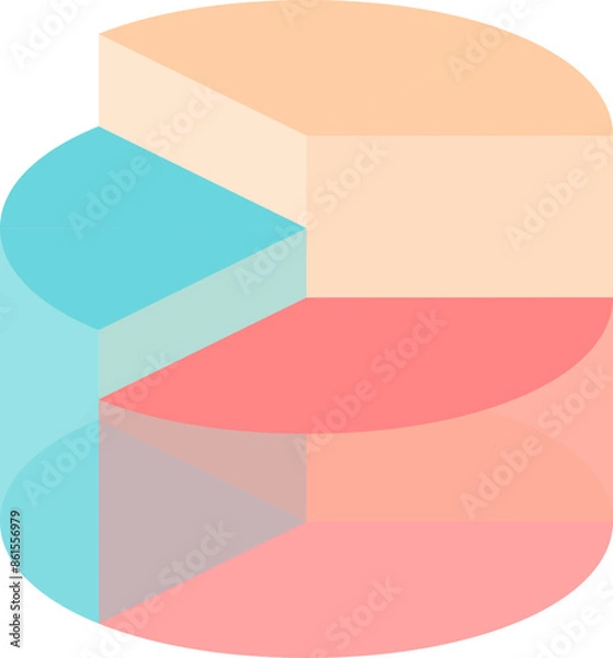 Obraz piegraph infographic design
