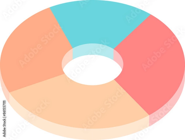 Fototapeta piegraph infographic design
