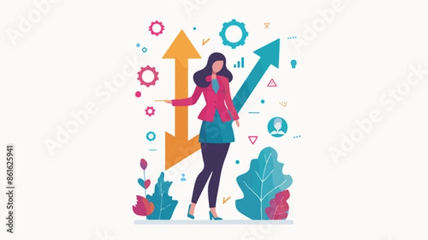 Obraz Successful Ambitious Developing Business Concept 