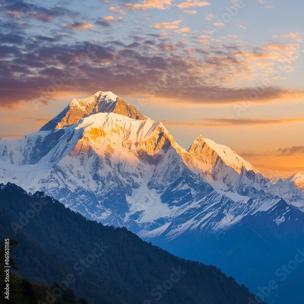 Obraz sunrise in the mountains