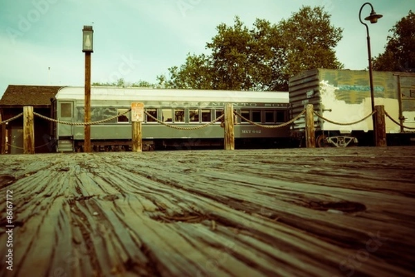 Obraz Old train Sacramento