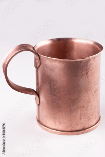 Obraz COPPER MUG on a white background
