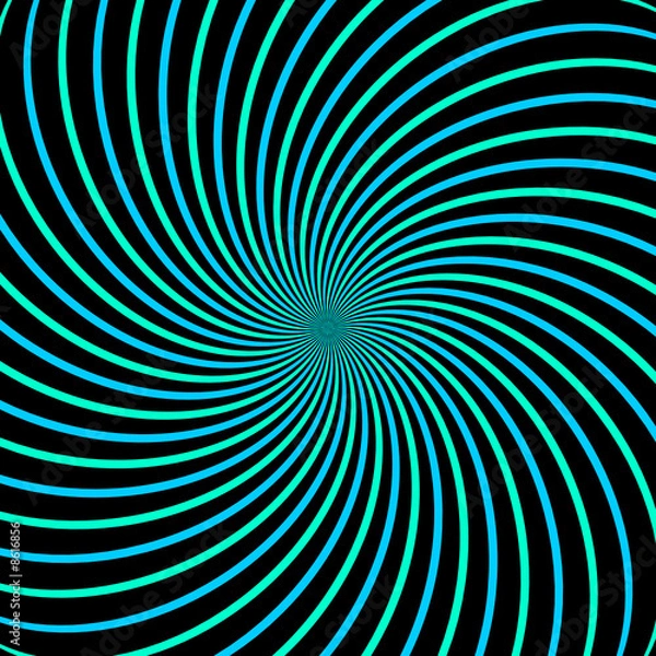 Fototapeta strudel grün-blau