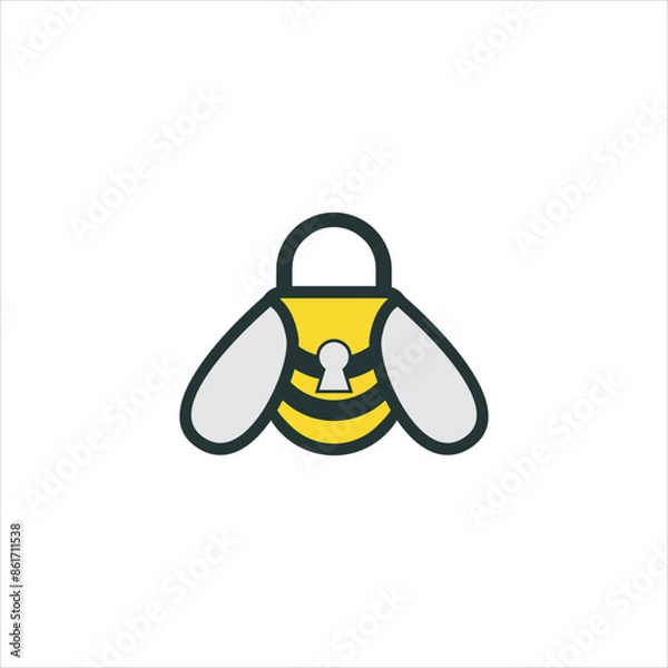 Fototapeta Bee Padlock