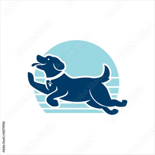 Fototapeta Jumping Dog