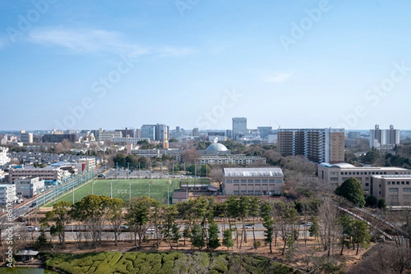 Obraz 茨城県つくば市の街並み、風景