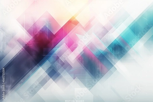 Fototapeta Abstract modern geometric futuristic background