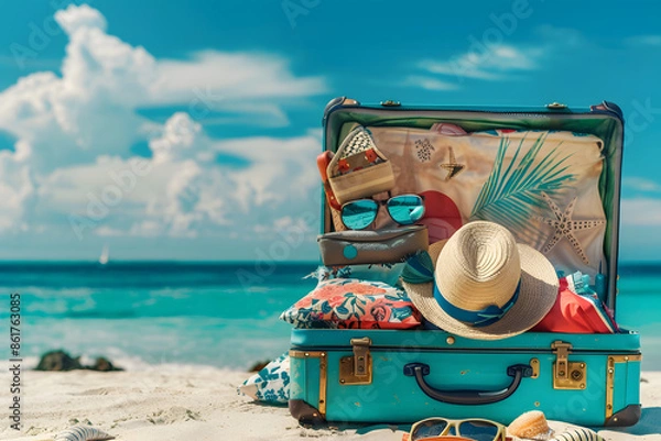 Obraz Packing for a Beach Holidays