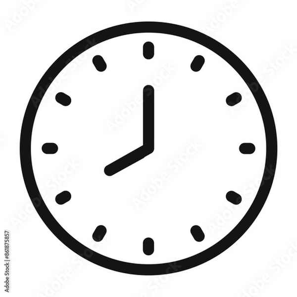 Fototapeta Time Tracking Clock Icon Perfect for Scheduling