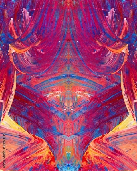 Obraz Hand painted abstract colorful artwork. Modern painting. Abstract colorful paint grunge background. Colored artistic paint wallpaper.