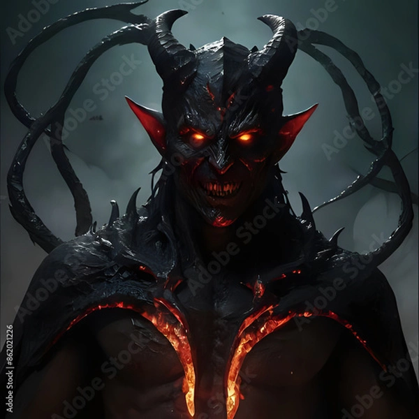 Obraz demon, fallen angel, hell, evil,