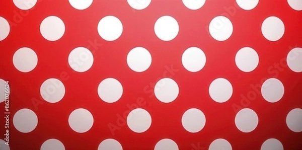 Obraz Playful Polka Dots. Cheerful and vibrant polka dot pattern background
