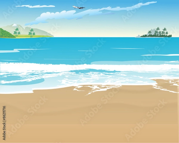 Obraz Beach background