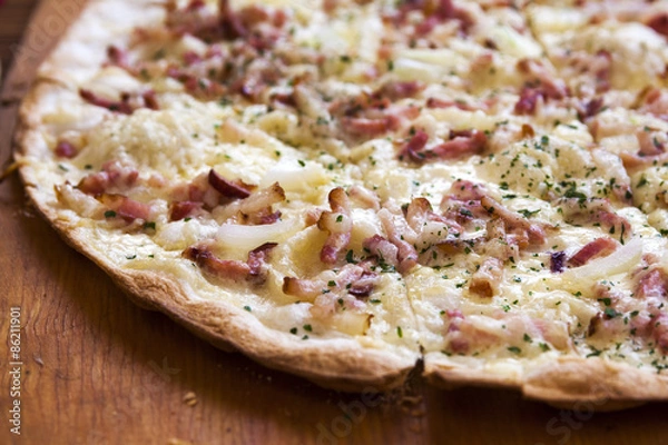 Obraz Flammkuchen closeup