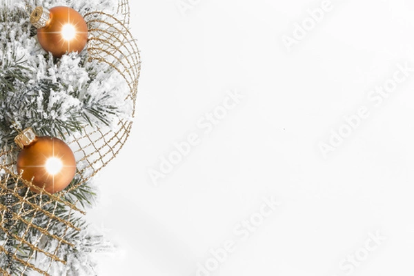 Obraz Świąteczna dekoracja n białym tle