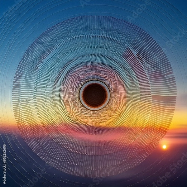 Obraz fractal burst background