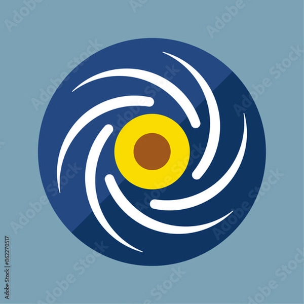 Fototapeta Space Hole Flat Icon