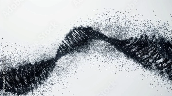 Fototapeta Colored Genetic Code DNA Molecule Structure