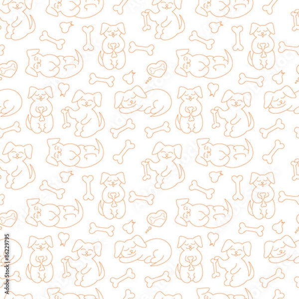 Obraz dogs pattern