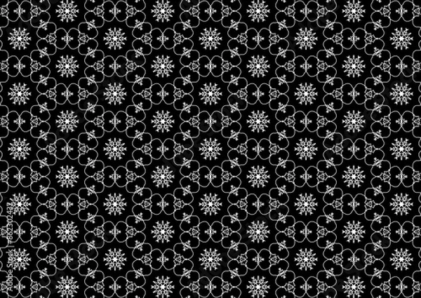 Obraz Background pattern, black lines, lines, background, icon, notebook, vector, symbol, line, design, decoration, cartoon, element, paper, letter, animal, coloring book