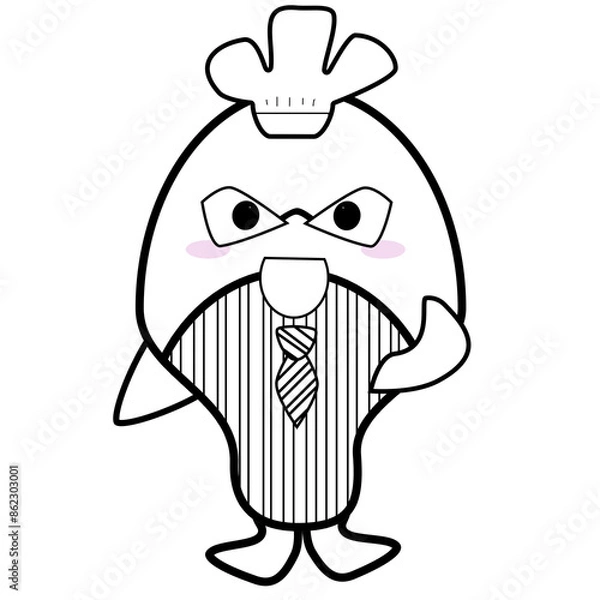 Obraz Background pattern, black lines, lines, background, icon, notebook, vector, symbol, line, design, decoration, cartoon, element, paper, letter, animal, coloring book