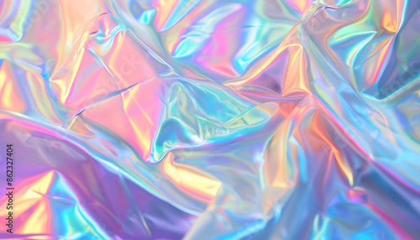 Obraz Abstract Iridescent Wave Patterns