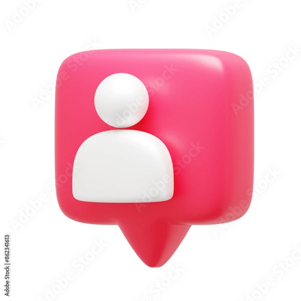 Obraz Followers 3d Icon Left